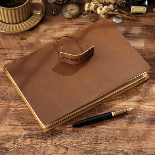 Crazy Horse Leather B5 Travelers Notebook Journal Cover