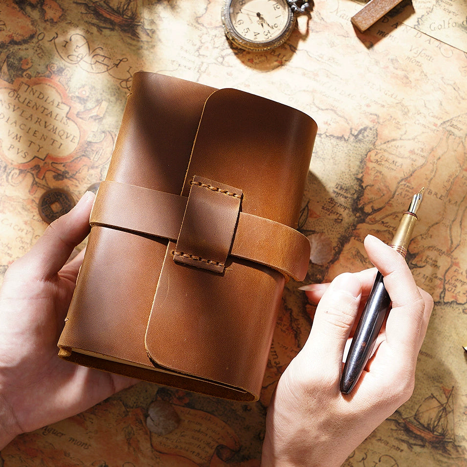 Crazy Horse Leather Kraft Paper Diary Notebook