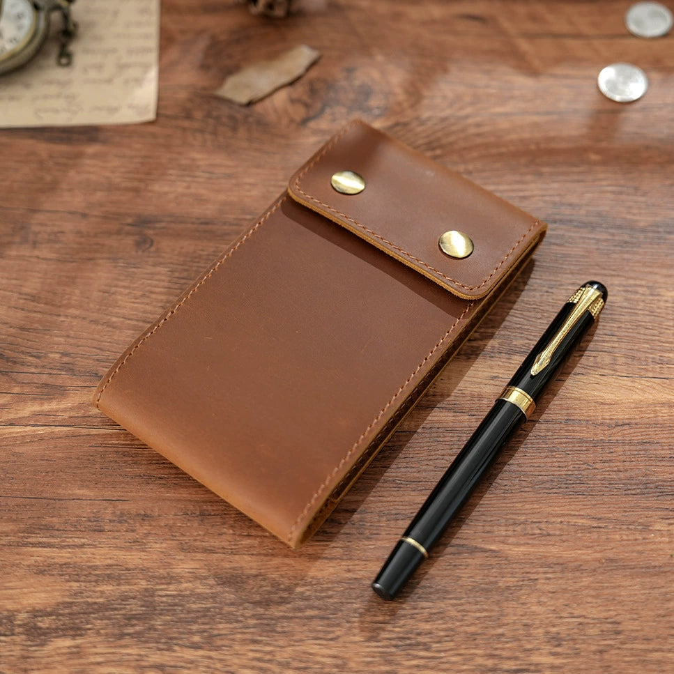 Crazy Horse Leather Pocket Address and Memo Notebook