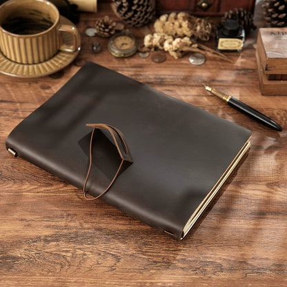 Crazy Horse Leather B5 Travelers Notebook Journal Cover