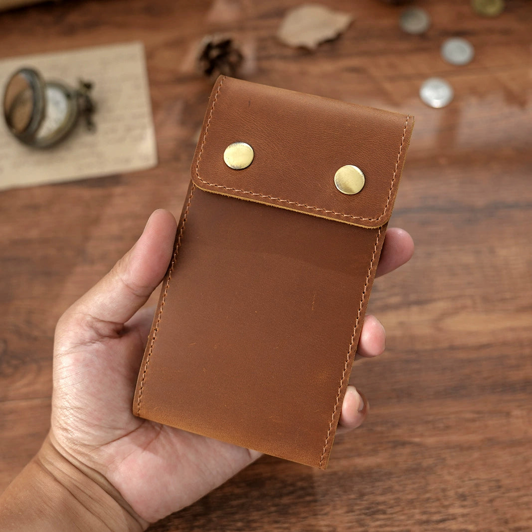 Crazy Horse Leather Pocket Address and Memo Notebook