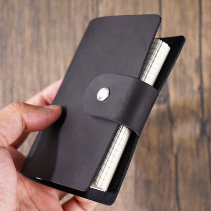 Crazy Horse Leather A8 Mini Refillable Pocket Journal