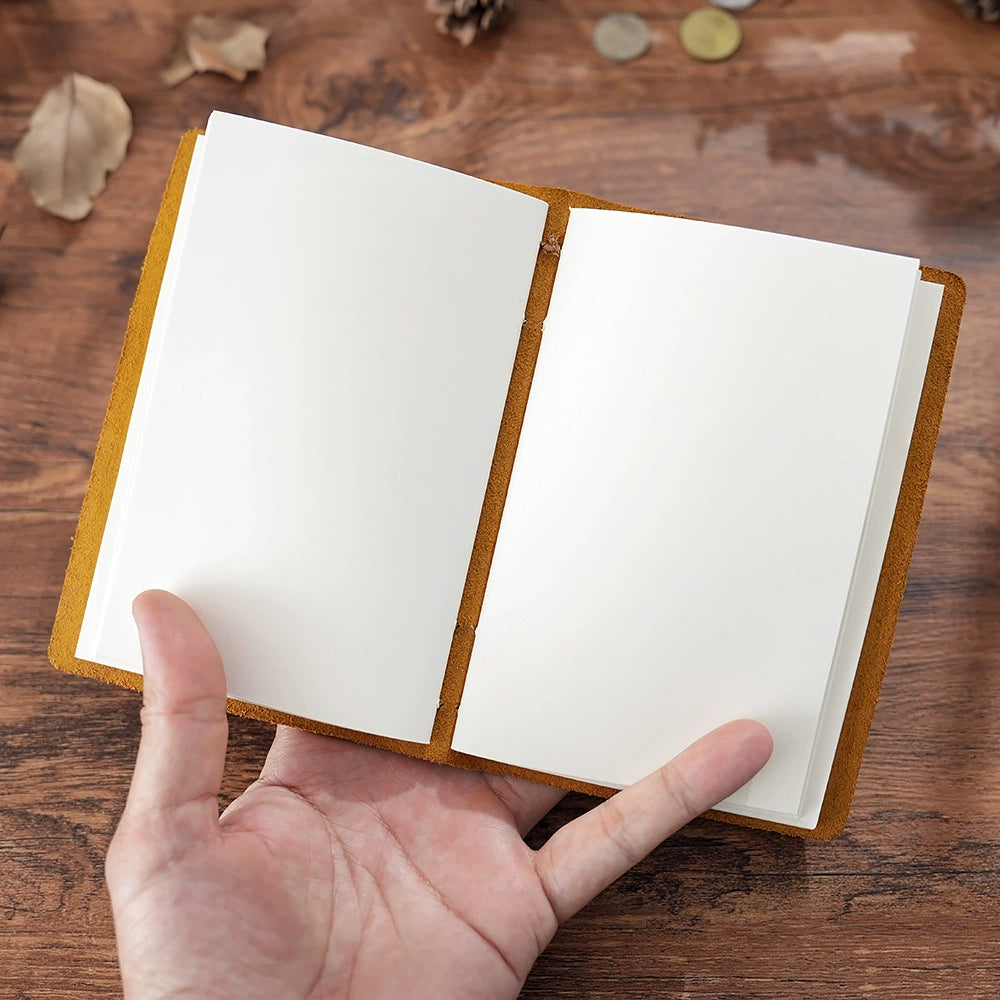 Crazy Horse Leather Portable Pocket Sketchbook