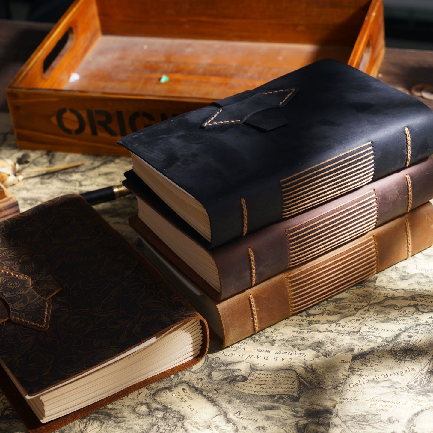 Crazy Horse Leather A5 Handmade Diary Notebook