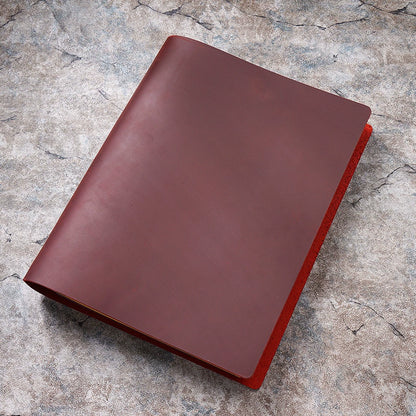Crazy Horse Leather A4 Refillable Ring Binder Journal