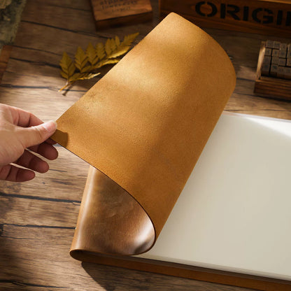 Crazy Horse Leather A4 Landscape Refillable Journal