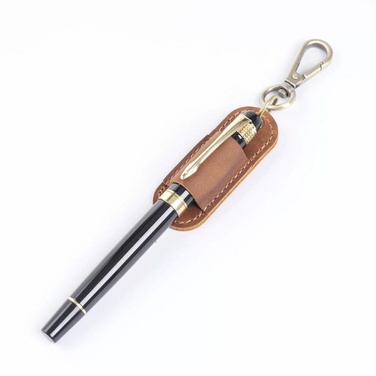 Crazy Horse Leather Portable Pen Sleeve
