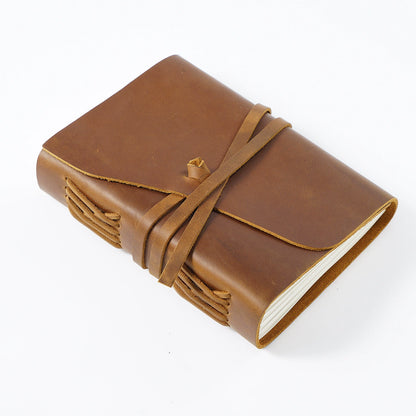 Crazy Horse Leather Refillable Diary Notebook