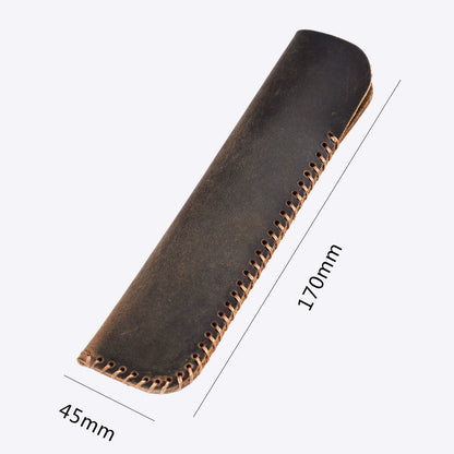 Crazy Horse Leather Knife-Style Pen Sheath