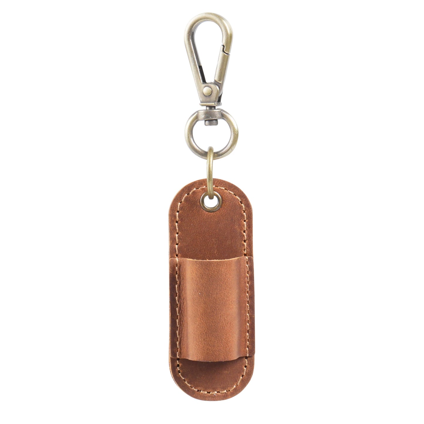 Crazy Horse Leather Portable Pen Sleeve