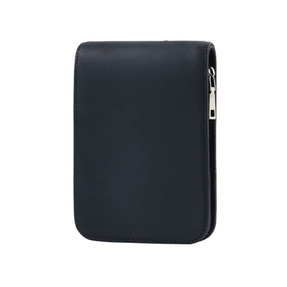 Crazy Horse Leather 12-Slot Zip Pen Organizer