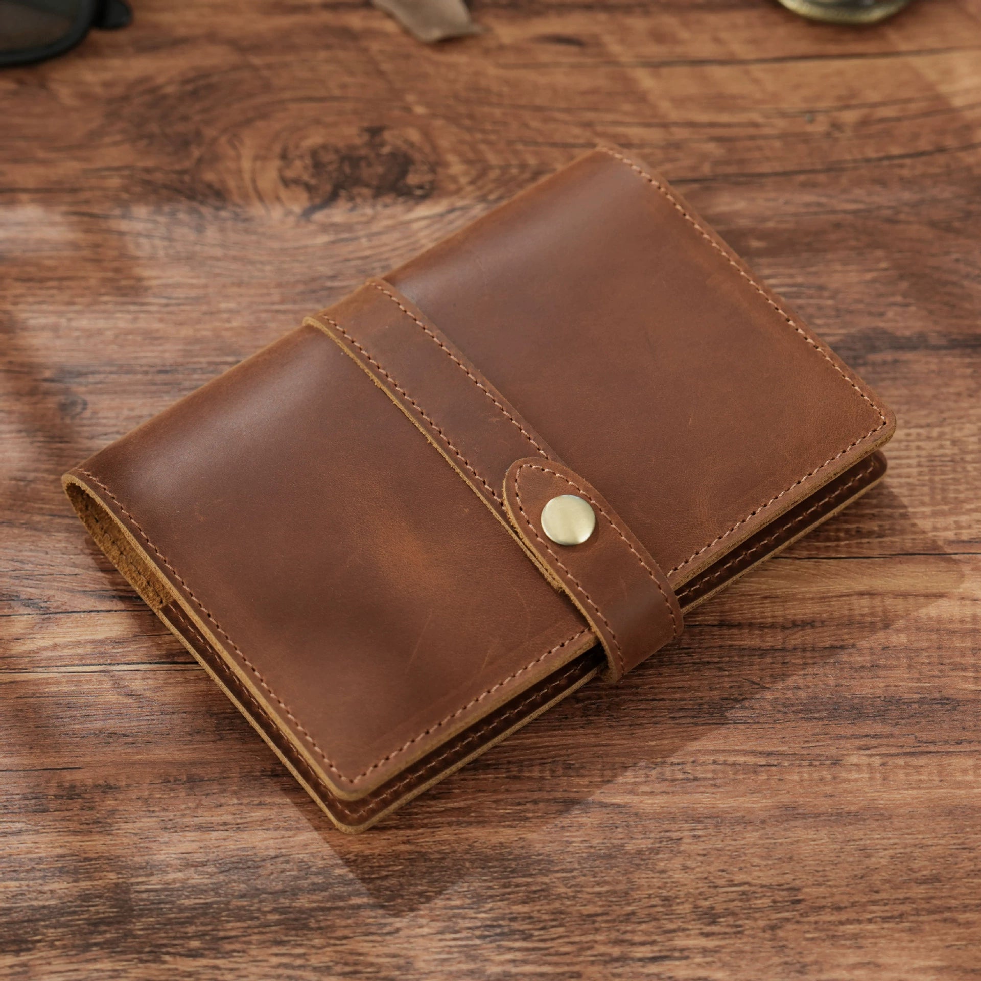 Crazy Horse Leather Magazine-Cover Travel Journal