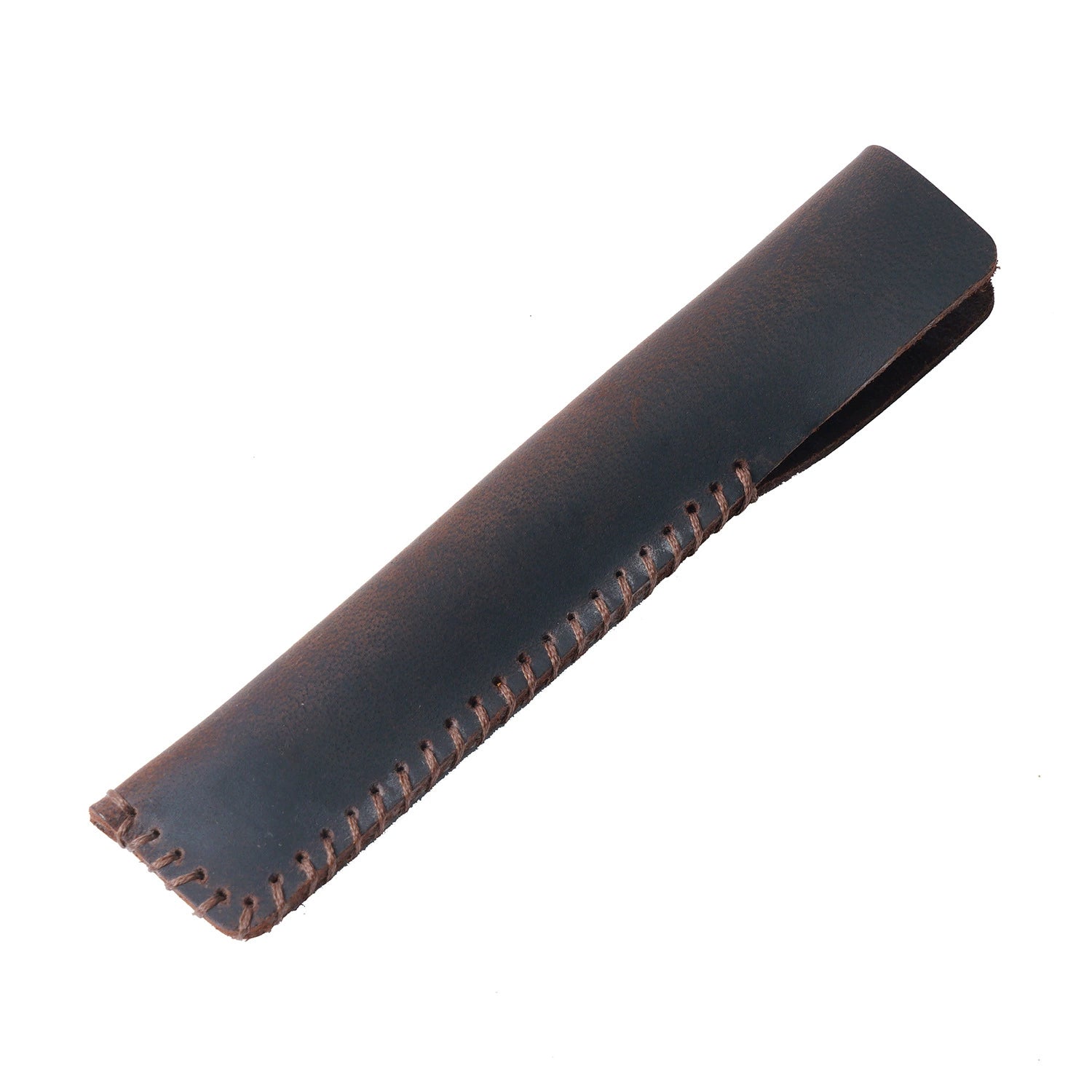 Crazy Horse Leather Handmade Pen Sleeve Case