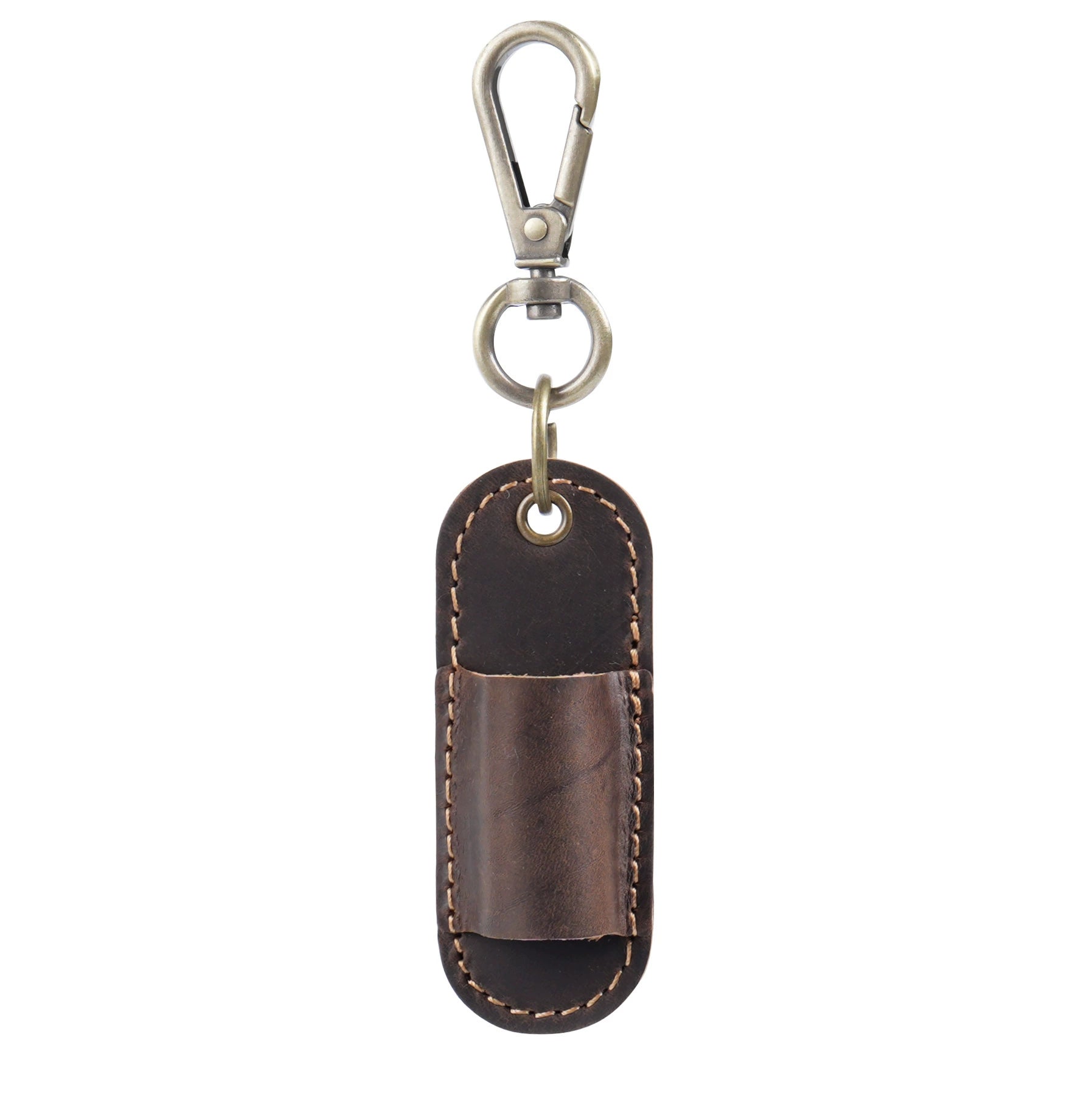 Crazy Horse Leather Portable Pen Sleeve