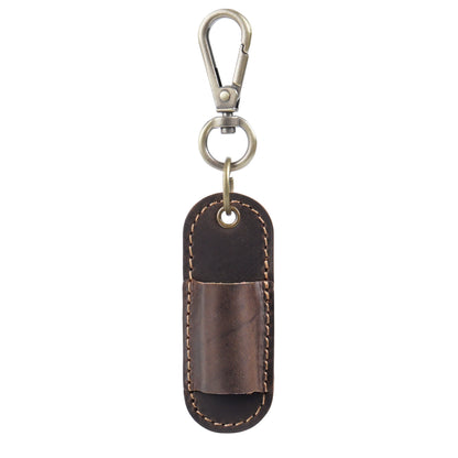 Crazy Horse Leather Portable Pen Sleeve