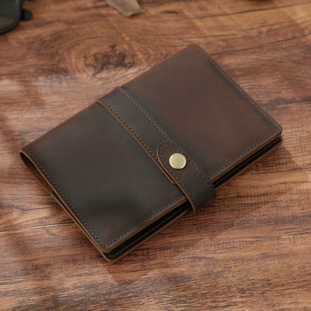 Crazy Horse Leather Magazine-Cover Travel Journal