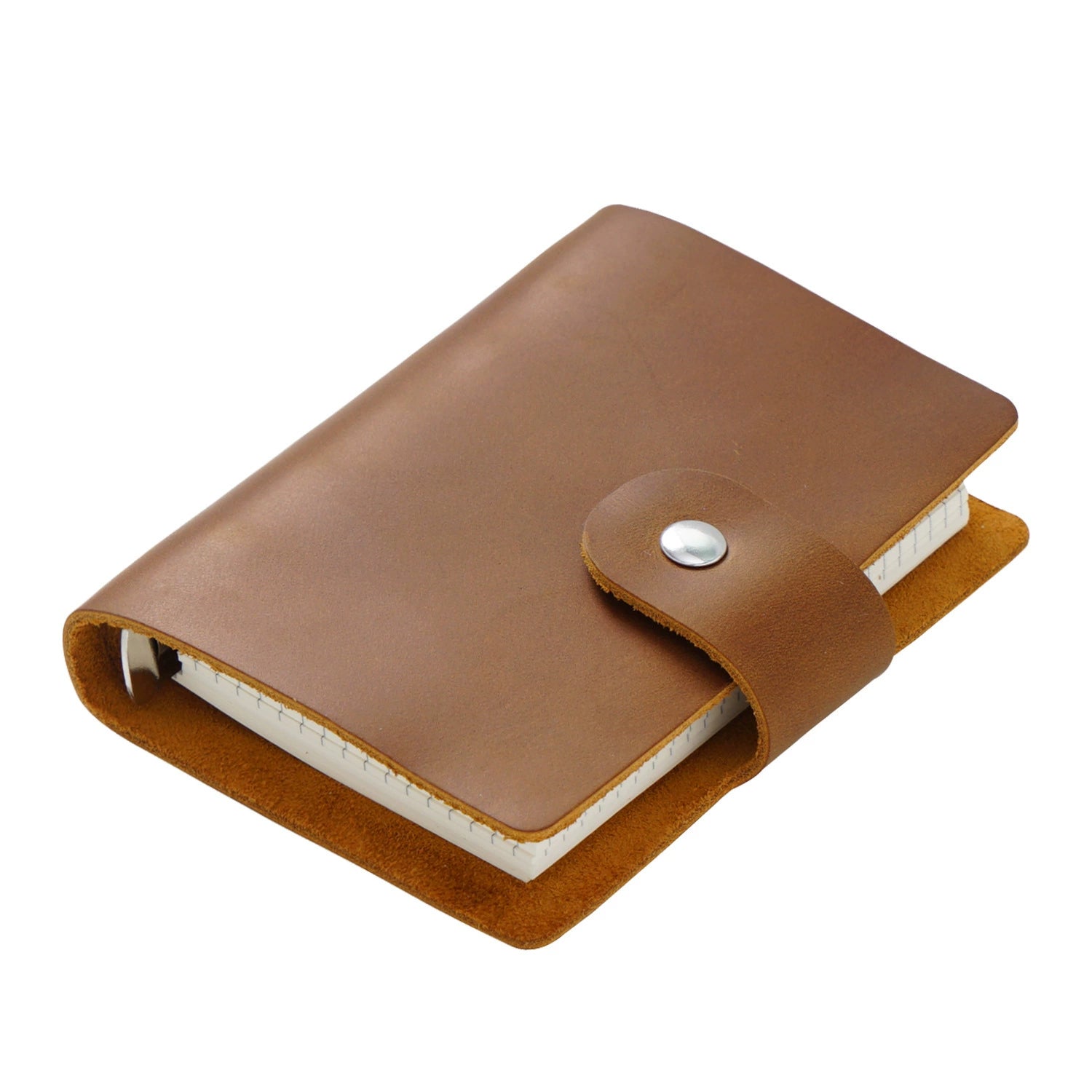 Crazy Horse Leather A8 Mini Refillable Pocket Journal