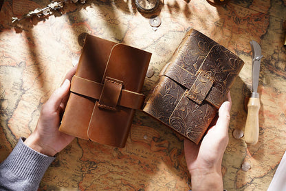 Crazy Horse Leather Kraft Paper Diary Notebook