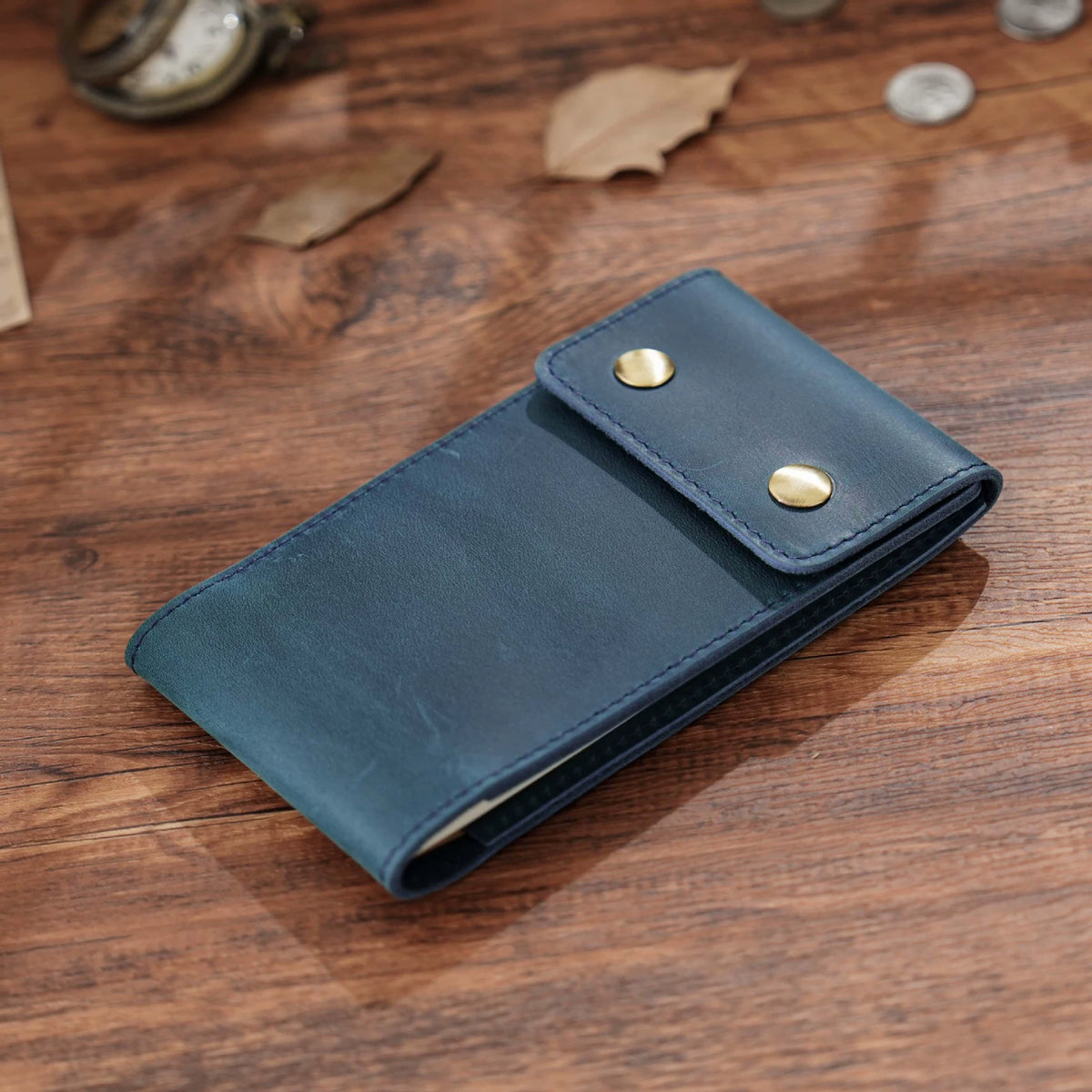 Crazy Horse Leather Pocket Address and Memo Notebook