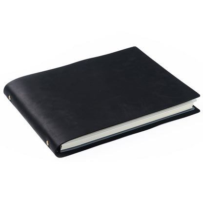 Crazy Horse Leather A4 Landscape Refillable Journal