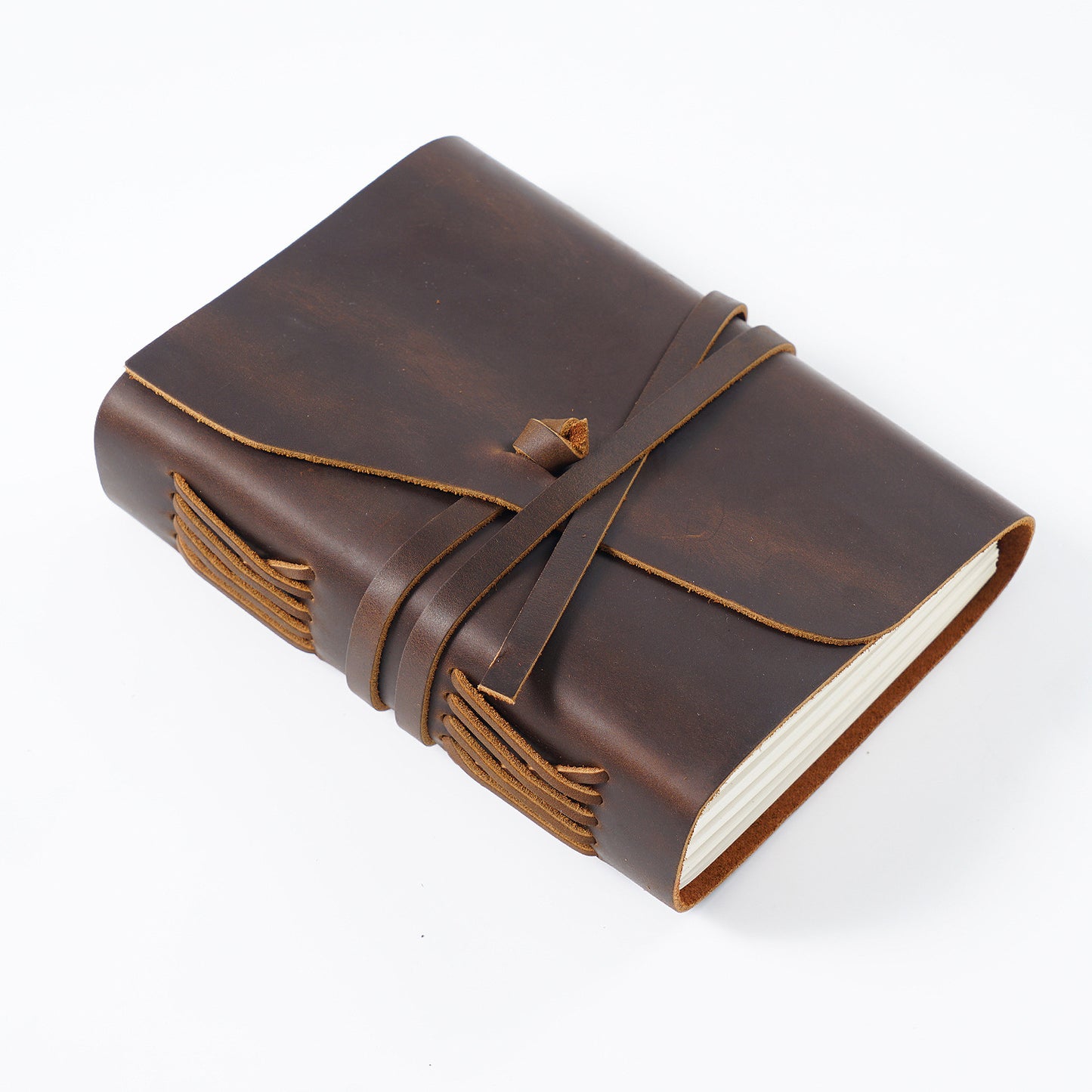 Crazy Horse Leather Refillable Diary Notebook