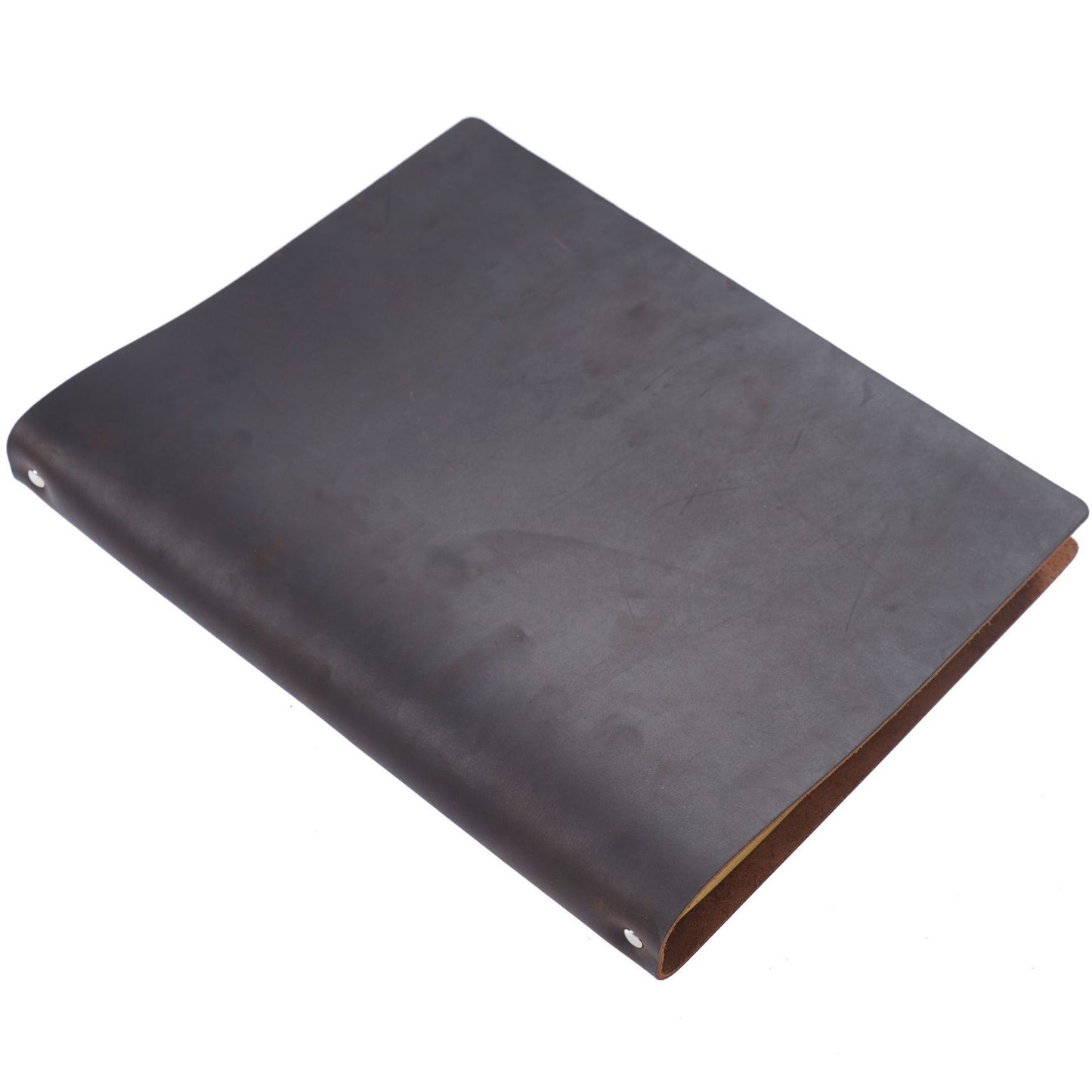 Crazy Horse Leather A4 Refillable Ring Binder Journal