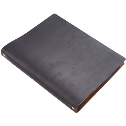 Crazy Horse Leather A4 Refillable Ring Binder Journal