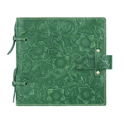 Crazy Horse Leather Embossed Cord-Tied Sketch Journal