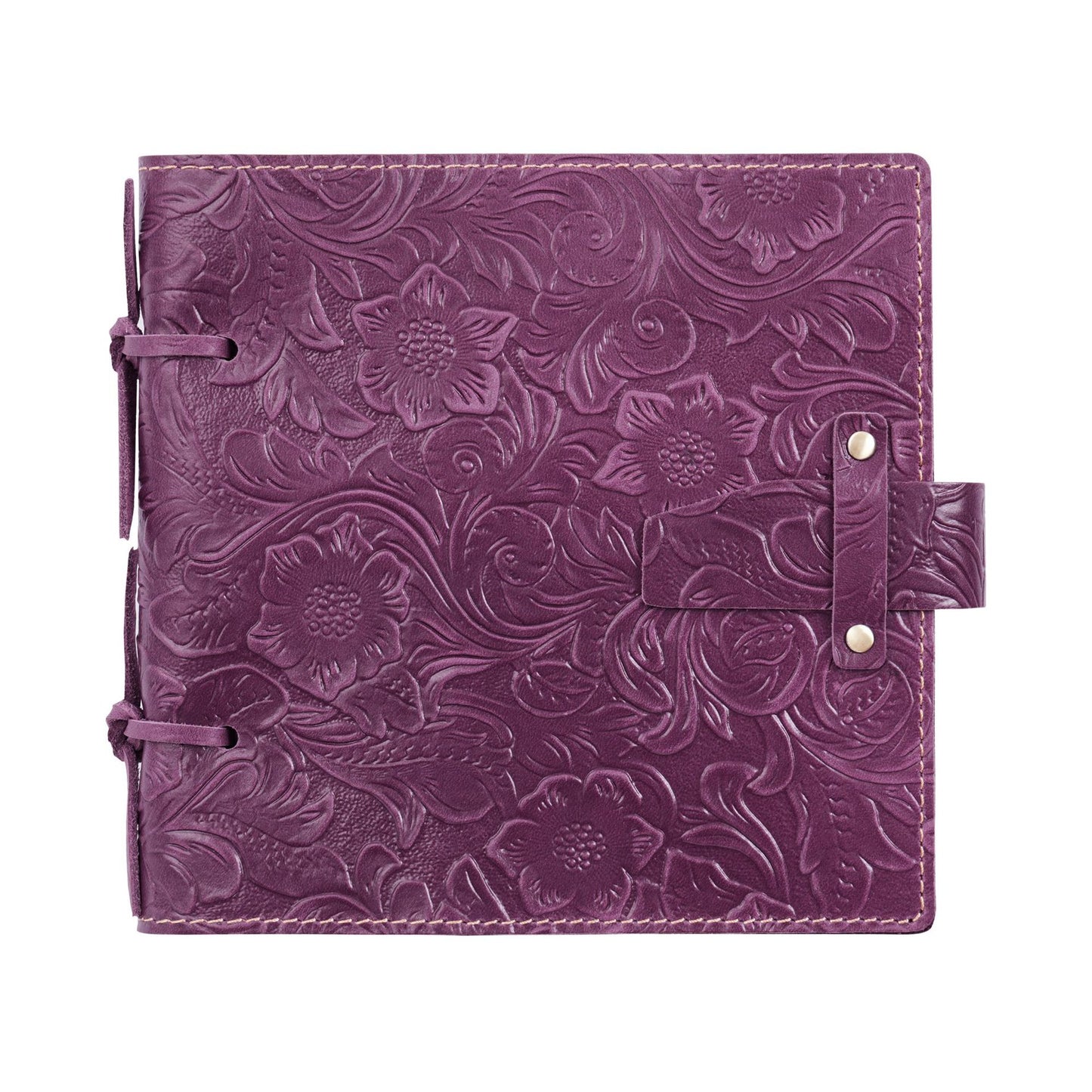 Crazy Horse Leather Embossed Cord-Tied Sketch Journal