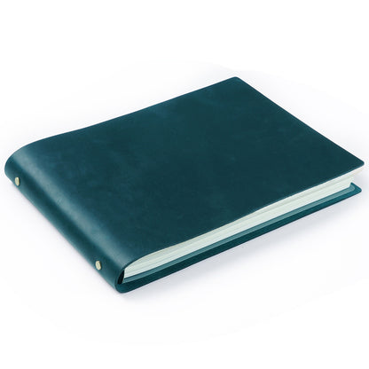 Crazy Horse Leather A4 Landscape Refillable Journal