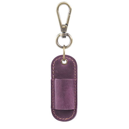 Crazy Horse Leather Portable Pen Sleeve