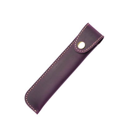 Crazy Horse Leather Slim Pen Sleeve Protective Case
