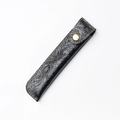 Crazy Horse Leather Slim Pen Sleeve Protective Case