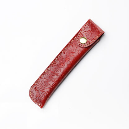 Crazy Horse Leather Slim Pen Sleeve Protective Case