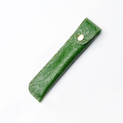 Crazy Horse Leather Slim Pen Sleeve Protective Case