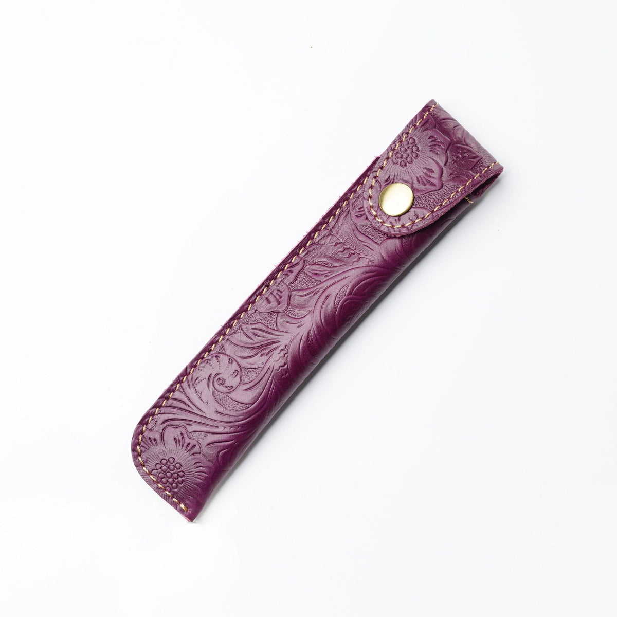 Crazy Horse Leather Slim Pen Sleeve Protective Case
