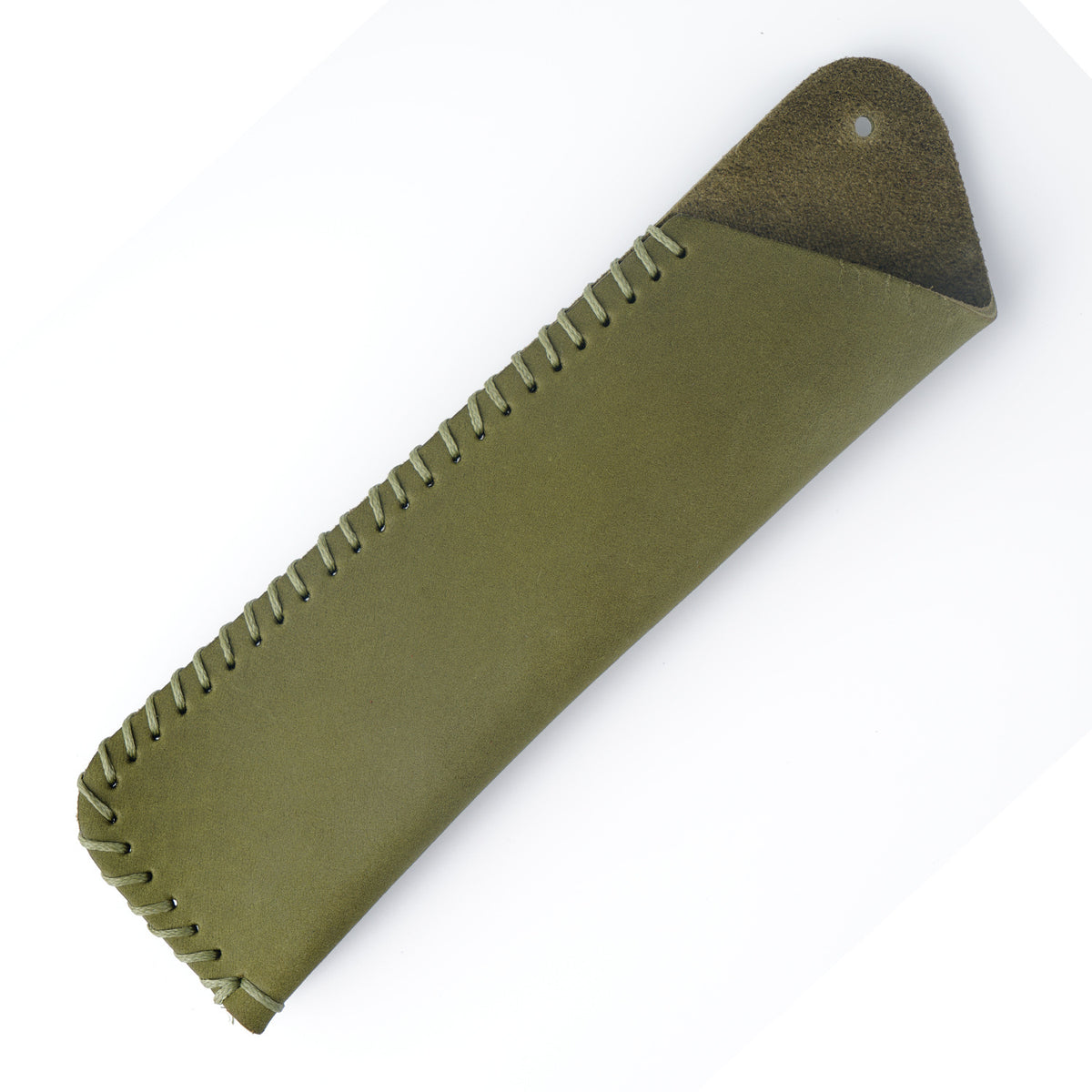 Crazy Horse Leather Handmade Pen Sleeve Case